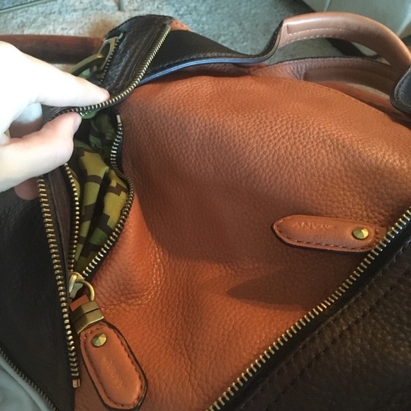 Anthropologie Leather Crossbody Hobo Bag Purse - Picture 7 of 8